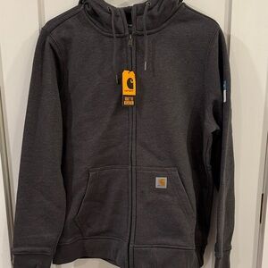 Carhartt Charcoal Full-Zip Hoodie